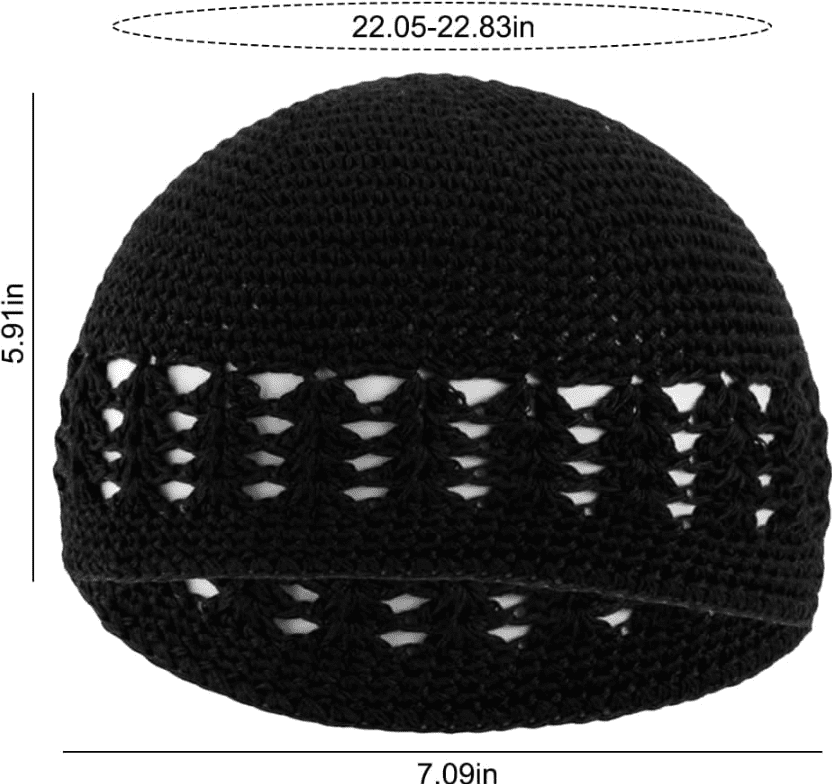 4-piece set of knit hats / beanies - Image 2
