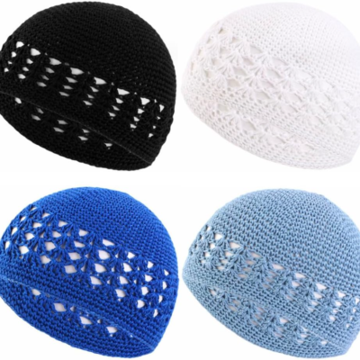 4-piece set of knit hats / beanies