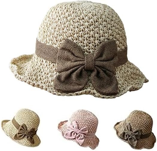 Elegant straw sun hat with bow - Image 2