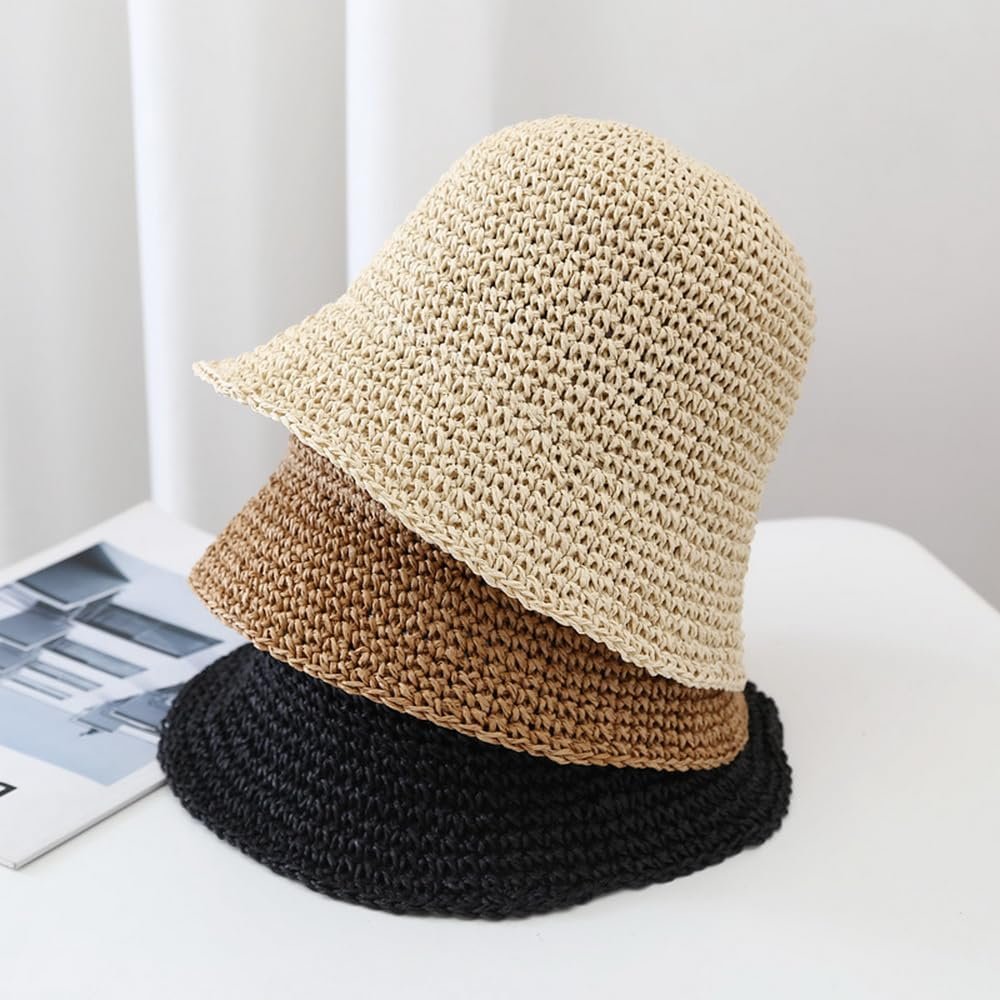 Women's straw bucket hat - Image 2