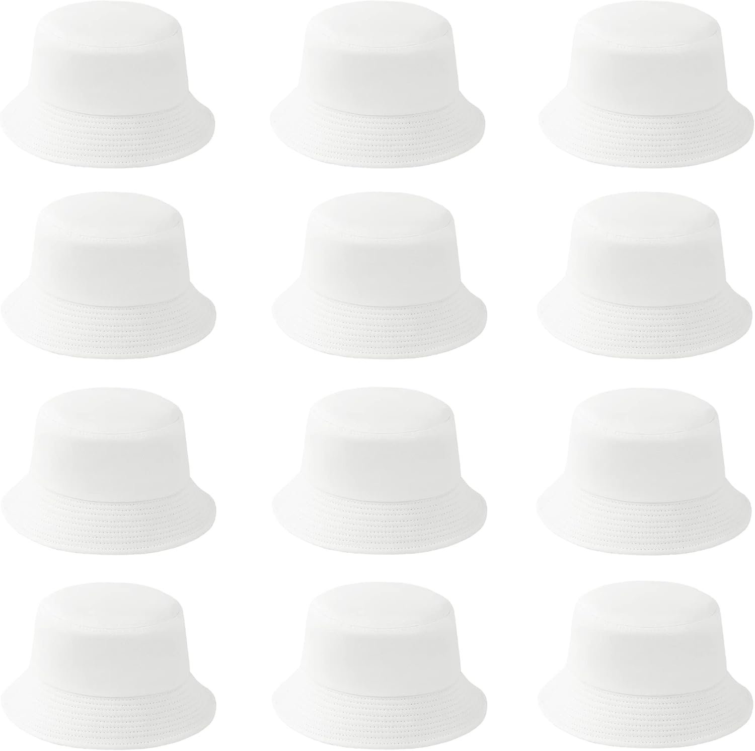 12-piece cotton bucket hat set