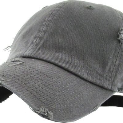 Vintage-style washed cotton baseball cap