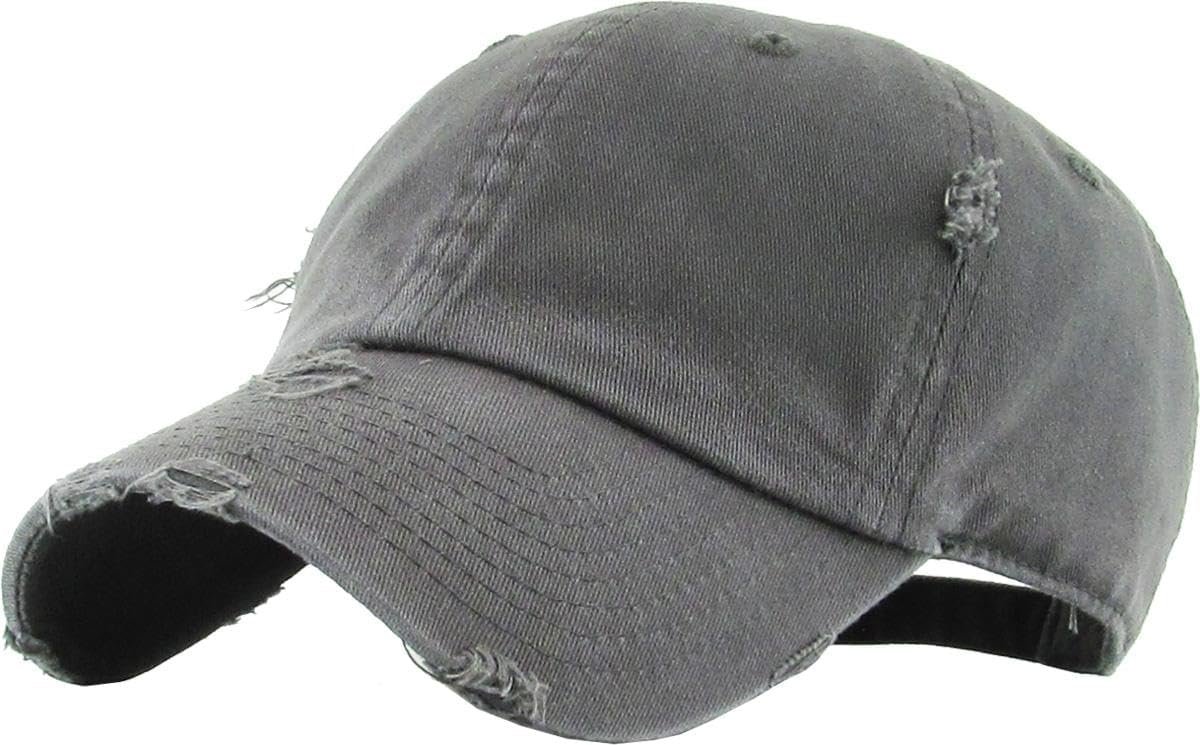 Vintage-style washed cotton baseball cap
