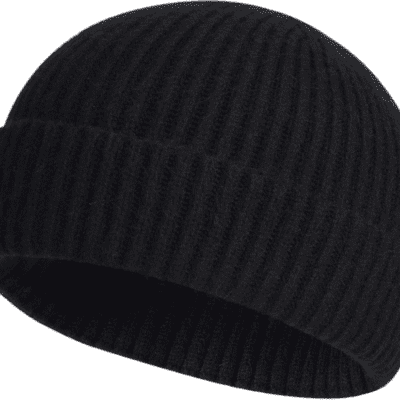 Unisex wool knit short-style bucket hat / sailor cap