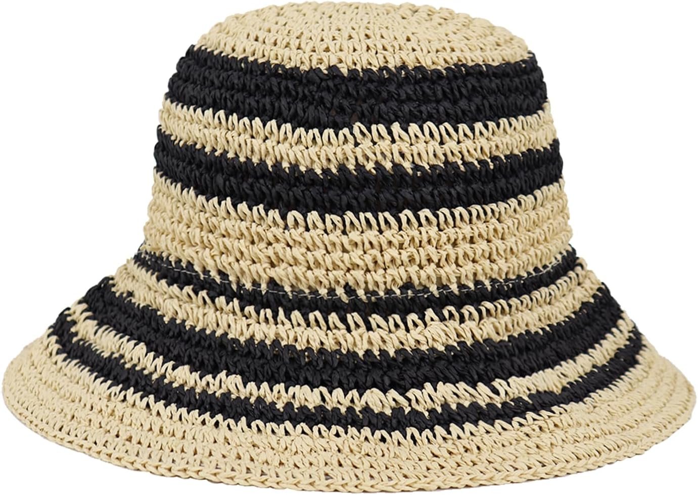 Hand-woven straw sun hat