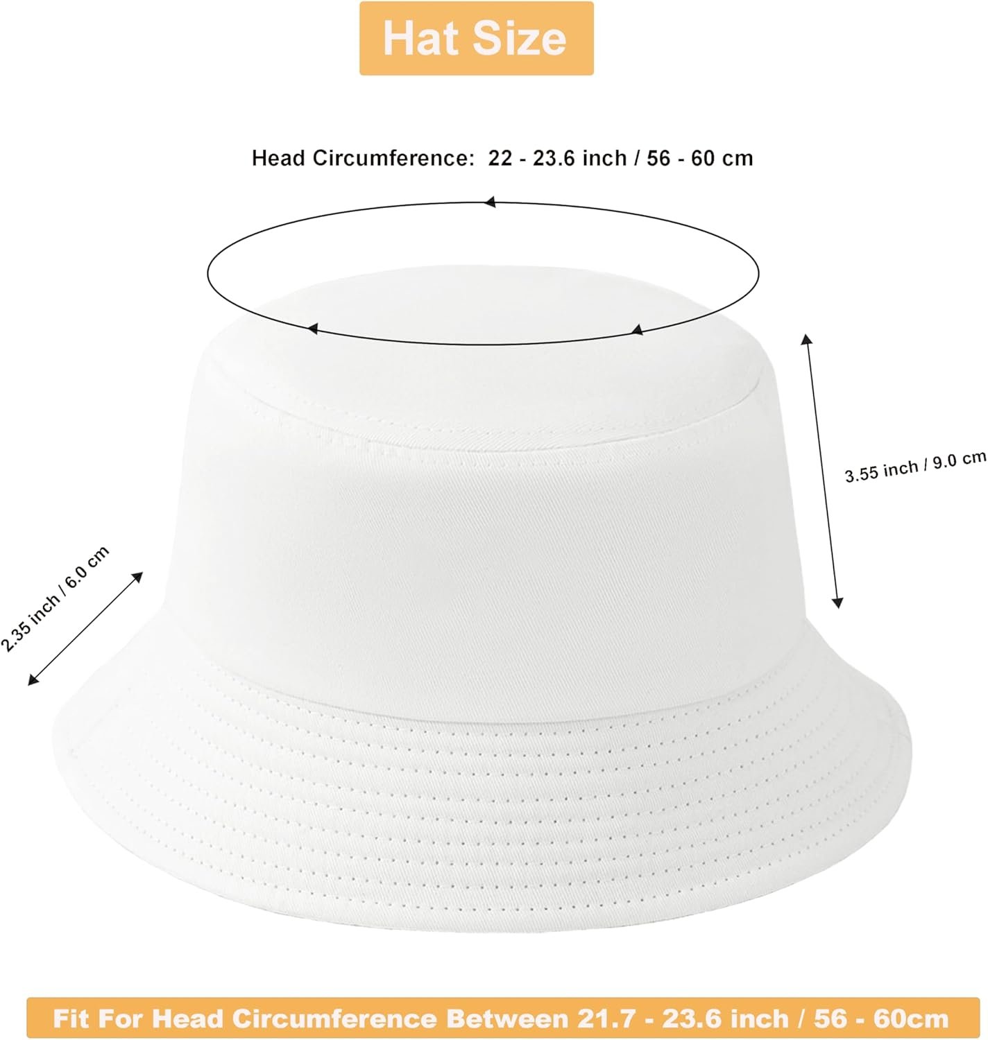 12-piece cotton bucket hat set - Image 2