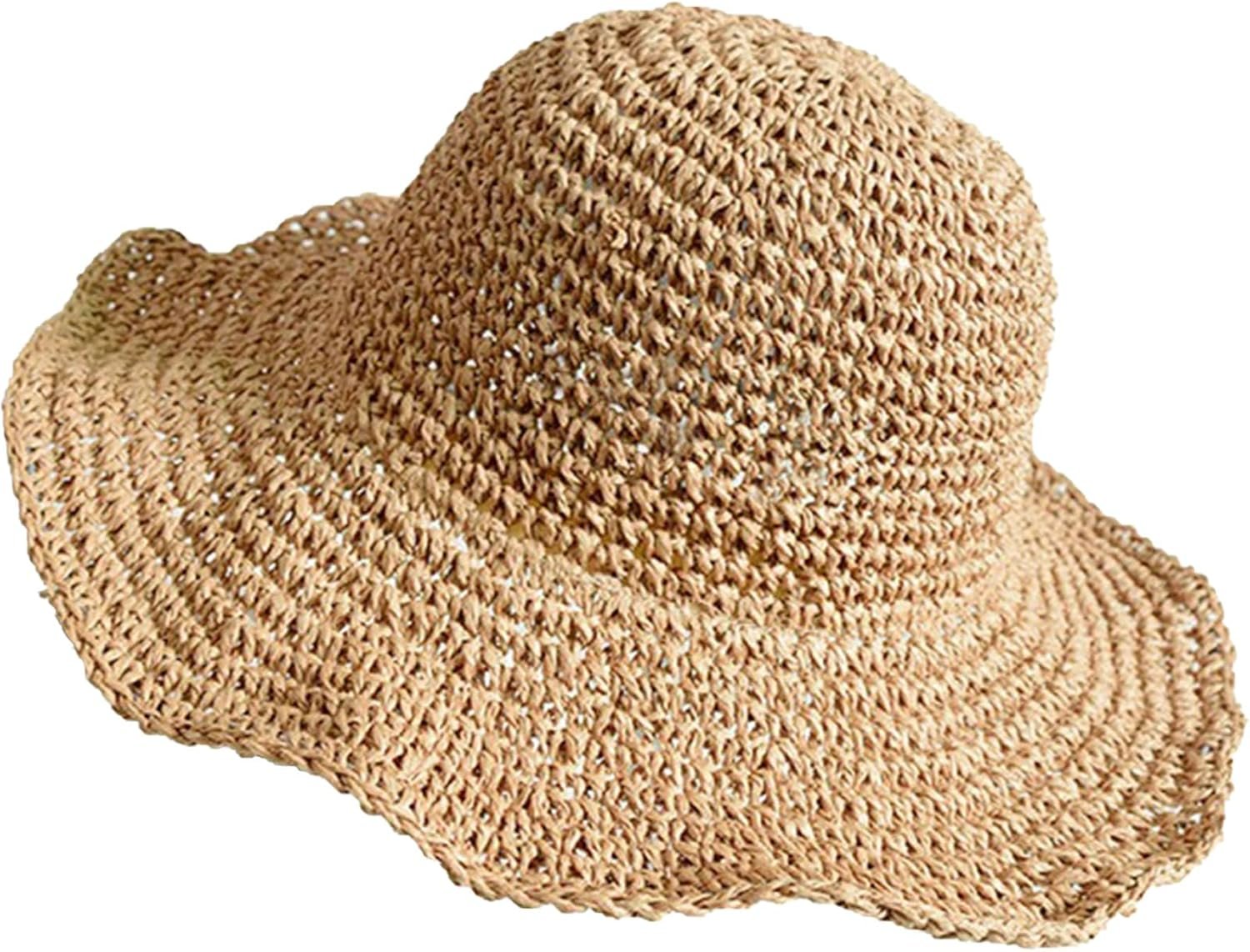 Stylish women's straw beach hat