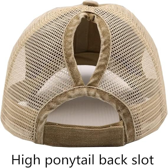 Baseball cap for ponytails/high buns - Image 2
