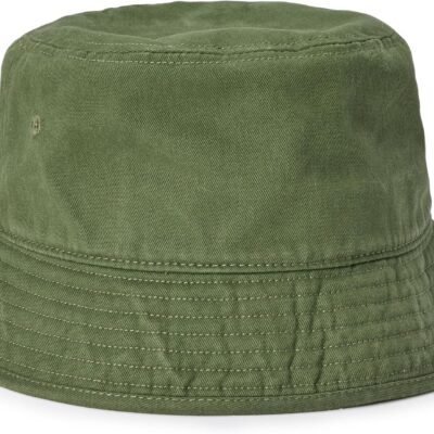 Washed cotton bucket hat