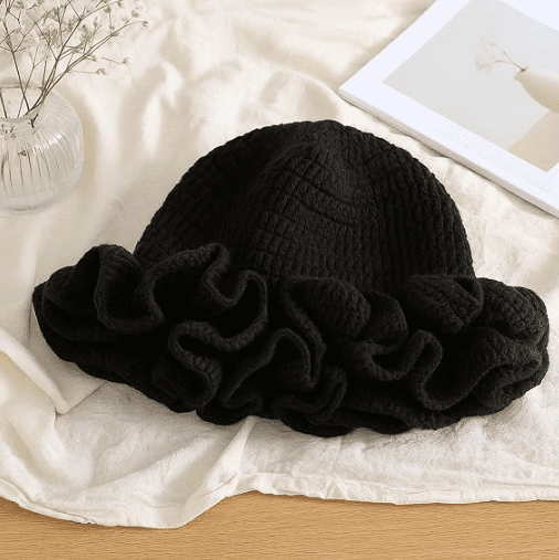 Women's stylish crochet bucket hat