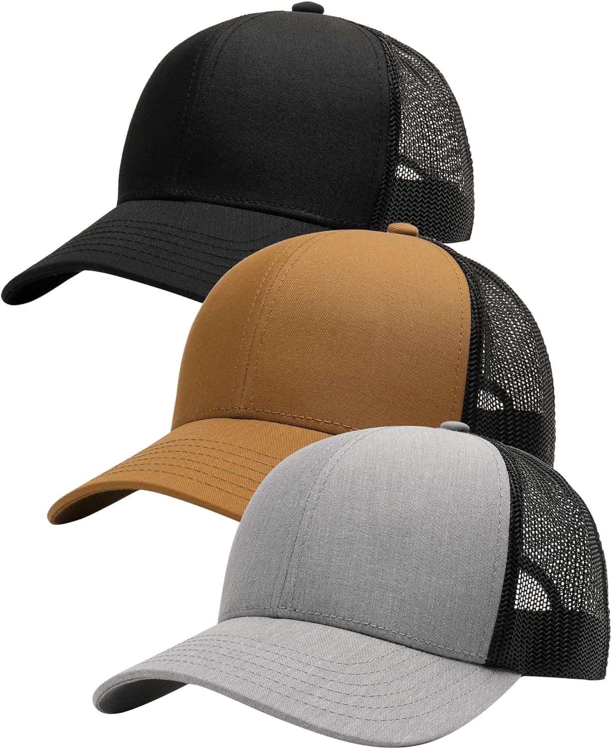 Structured mesh baseball cap