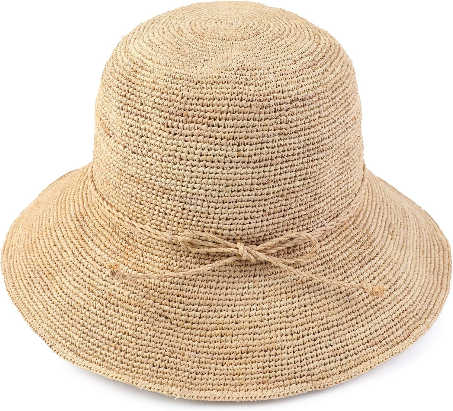 Stylish women's straw bucket hat